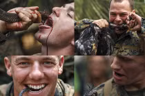 Khiếp đảm lính Mỹ uống máu rắn, cắn cổ gà