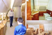 Đột nhập chuyên cơ của Putin, hoa mắt vì... vàng