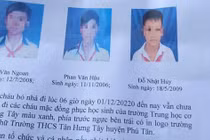 Ba bé trai từ 11-14 tuổi đạp xe hơn 300km lên TP HCM tìm cha mẹ