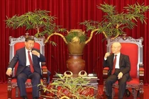 Tổng Bí thư Nguyễn Phú Trọng với các chính khách quốc tế