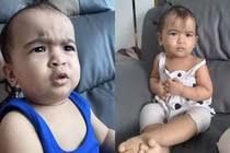 Võ Hạ Trâm "ná thở" khi con gái vạch áo mẹ "dòm ngó" 