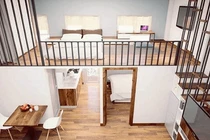 Tham khảo nhà gác lửng 2 phòng ngủ tiện nghi, đẹp như tranh