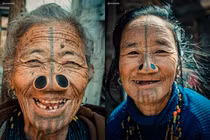 Lạ lùng bộ tộc đeo khuyên mũi giống... người ngoài hành tinh