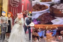 Đang đi du lịch, cô gái đến đám cưới làm điều không tưởng 