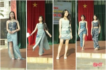 Nam sinh Hà Tĩnh gây “sốt” với bộ sưu tập thời trang tái chế