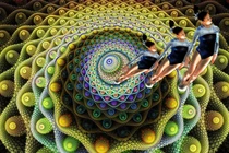 Sinh vật kỳ lạ lén lút nhìn con người du hành thời gian?