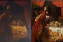 Phục chế tranh cổ, rùng mình phát hiện chi tiết ma quái bị giấu nhẹm