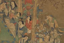 Phóng to bức tranh Đức Phật nhập Niết bàn, giật mình 2 chi tiết lạ