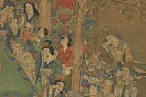 Phóng to bức tranh Đức Phật nhập Niết bàn, giật mình 2 chi tiết lạ