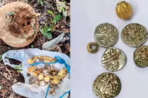 Đào hố tại đồn điền cao su, bất ngờ phát hiện 'kho báu' toàn vàng