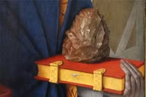 Soi bức tranh thế kỉ 15, chuyên gia "đứng tim" thấy viên đá lạ lùng 