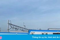 Tàu metro số 1 ở TP.HCM bị vẽ bậy