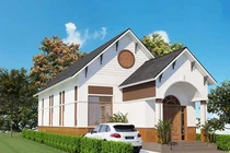 Nhà 3 phòng ngủ dưới 500 triệu đẹp như biệt thự, không gian xanh mát