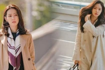 Học sao Hàn diện trench coat đạt điểm 10 sành điệu vào những ngày đầu Xuân