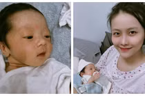 Á hậu Trương Mỹ Nhân hiếm hoi khoe ảnh con gái lúc sơ sinh