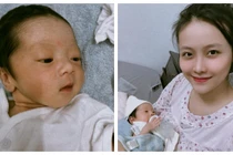 Á hậu Trương Mỹ Nhân hiếm hoi khoe ảnh con gái lúc sơ sinh