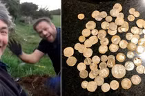 Đào đất tìm nhẫn cưới, mừng phát khóc vì đụng trúng “kho báu” khủng 