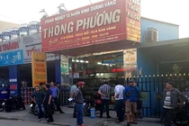 Công an phong toả hiện trường.