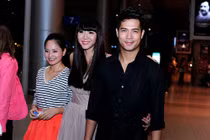 Dàn sao Việt đại náo sân bay đón bạn nhảy