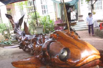 Ngôi chùa có “Kình Ngư” bằng gỗ mù u 300 tuổi