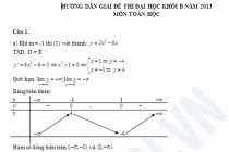 Gợi ý đáp án môn Toán khối B năm 2013