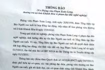 Báo Người Cao Tuổi đuổi việc một phóng viên