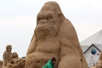 Cận cảnh Lễ hội các bức tượng bằng cát ở Mỹ