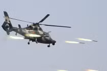 Căng thẳng xem đội hình trực thăng tối tân TQ tập trận