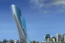 Khám phá tòa tháp nghiêng chọc trời Capital Gate