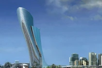 Khám phá tòa tháp nghiêng chọc trời Capital Gate