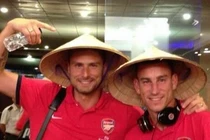 Những hình ảnh đầu tiên của Arsenal tại Việt Nam