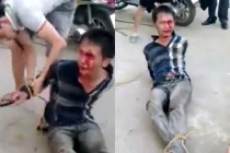 Trộm xe máy bị đánh mù mắt, kêu cha gọi mẹ?