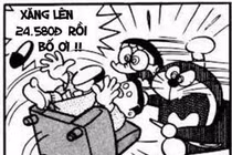 “Sặc mỳ tôm” với Đô-rê-mon chế xăng tăng giá
