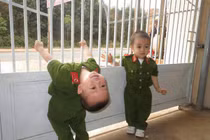 Hình ảnh những “cảnh sát nhí” cực dễ thương 