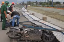 Sài Gòn giông lớn quật cây xanh, giật hàng rào