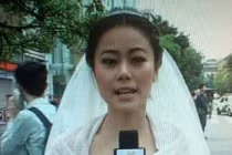 Cô dâu bỏ cưới để tường thuật trực tiếp động đất