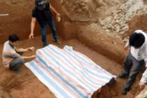 Phát hiện ngôi mộ cổ giữa lòng Hà Nội