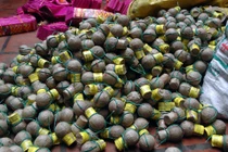 Bắt hơn 300kg pháo hình lựu đạn