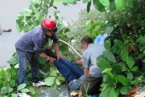 Nam giới chết ngồi gần Nhà văn hóa tỉnh Ninh Bình