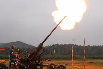 Học viện PK-KQ diễn tập bắn pháo phòng không