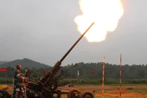 Học viện PK-KQ diễn tập bắn pháo phòng không