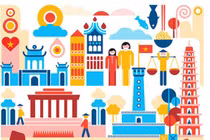 Hà Nội trong bộ poster “cực độc” về danh thắng thế giới