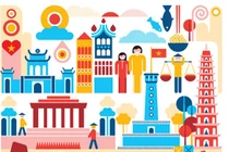 Hà Nội trong bộ poster “cực độc” về danh thắng thế giới