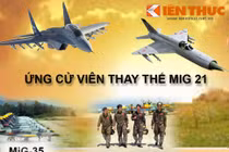 Infographic: Ứng viên sáng giá thay MiG-21 Việt Nam