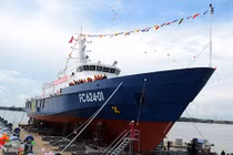 Việt Nam hạ thủy tàu tuần tra hiện đại cỡ 700 tấn