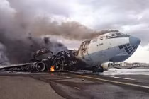 Thảm thương máy bay vận tải khổng lồ Il-76TD của Yemen