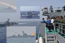 Tàu chiến Hải quân Myanmar nã pháo, bắn tên lửa dữ dội