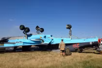 Lộ ảnh hiện trường siêu cường kích Su-34 Nga “chổng vó”