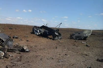 Khoảnh khắc kinh hoàng “tăng bay” Mi-24 Ukraine bị bắn rụng