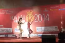 Thí sinh Hoa Hậu Việt Nam nhảy popping cực hấp dẫn